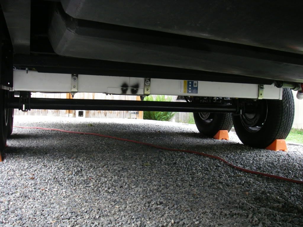 Open Roads Forum Toy Haulers sewer hose holder.